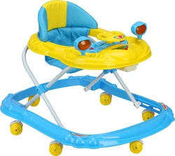 Hot Sale Baby Roller Training Walking Walker Cute with Music Height Adjustable Factory OEM 6 Wheels Baby Walker