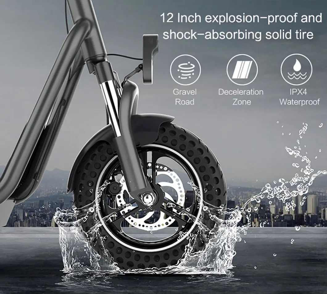 Powerful Off Road 48V 16Ah 350W 700W Adult rear Motor Foldable Electric Scooter