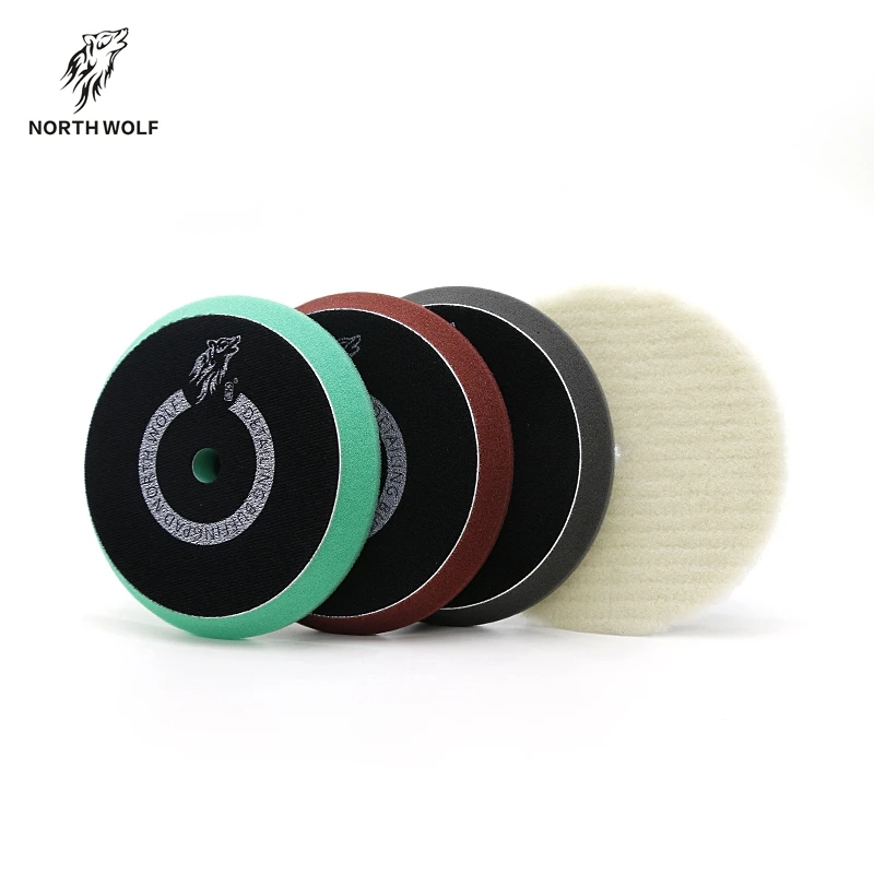 DA Foam DA Wool Buffing & Cutting -Polishing-Finishing Car Detailing Sponge Pads One Step 4 PACK