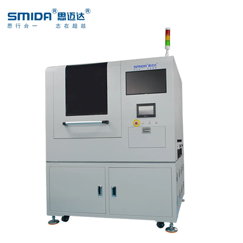 Automatic uv laser marking Machine for  PPA, EMC, PCT, filament, ceramic substrate, aluminum substrate material SMIDA CS-60DV