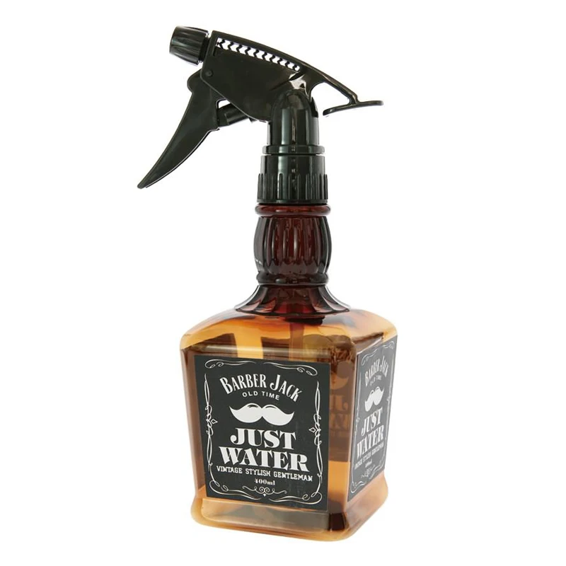 400ML Barber Shop Whisky Plastic Water Spray Bottle for Hair Dressing