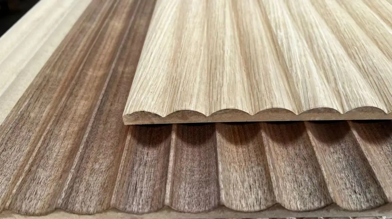 Super flexible fluted wall panel slat wall panel for interior decoration and furniture