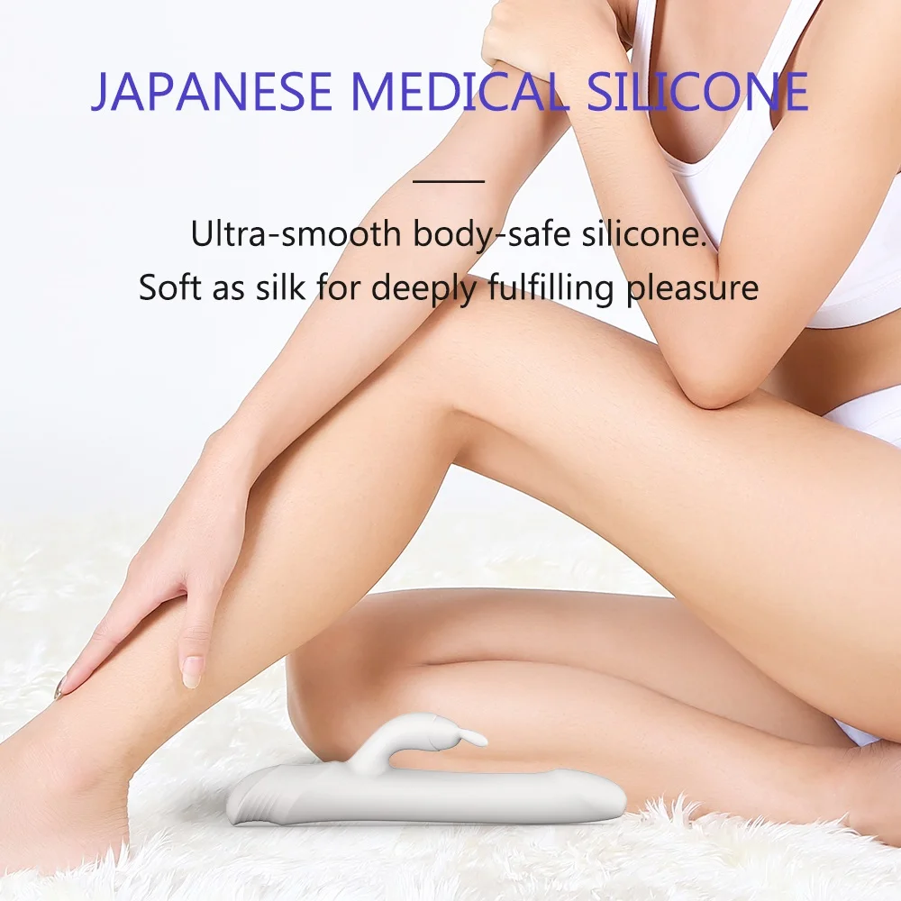 
DRYWELL Medical Soft Silicone Rabbit Vibrator Adult Sex Toys For Women and Couple Vagina G Spot Clitoris Vibrator 