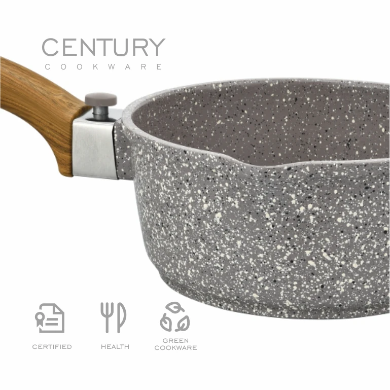 Century High Quality National Best-Selling Stainless Steel Cookware Set Aluminium Milk Pot Kitchen Saucepan for Cooking