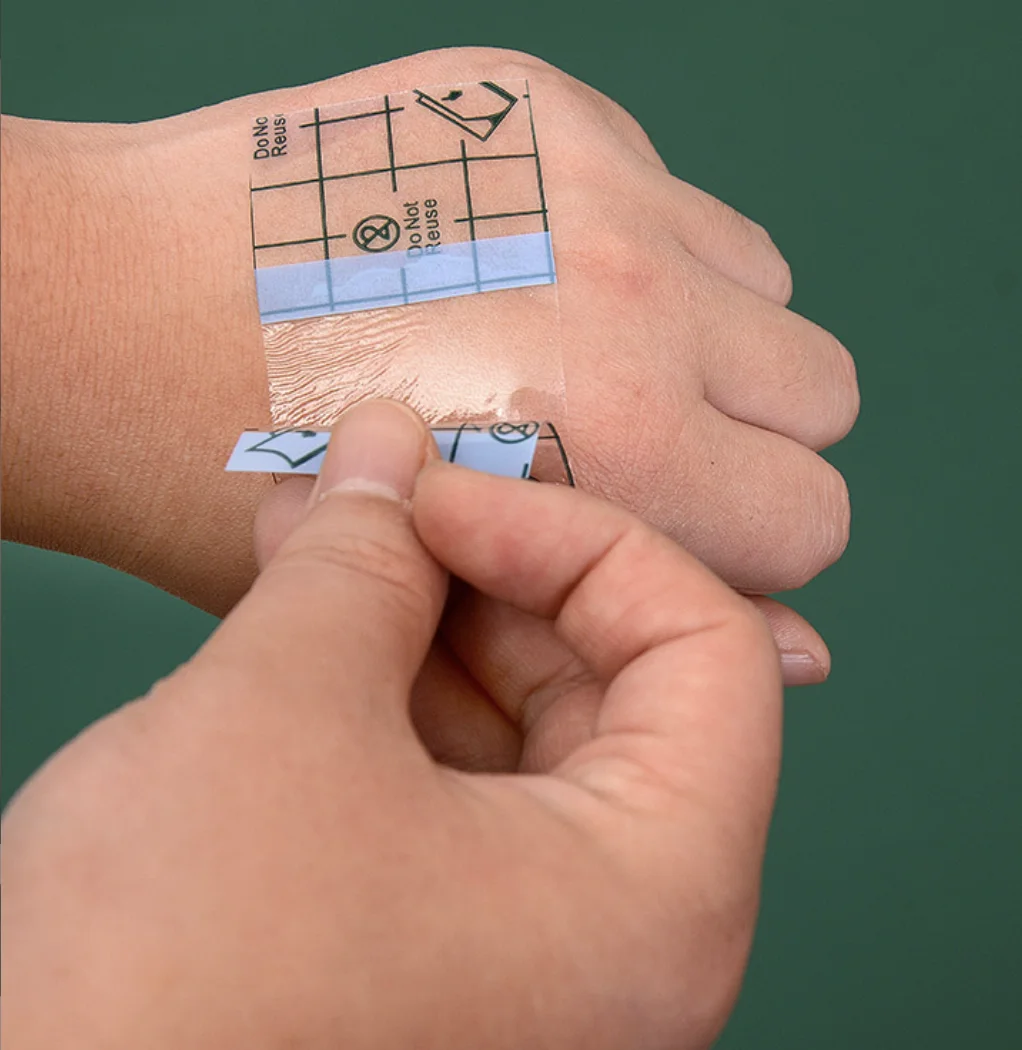 5cm  PU Disposable Makeup Palette Clear Portable Hand Stick Make UP Palettes No logo