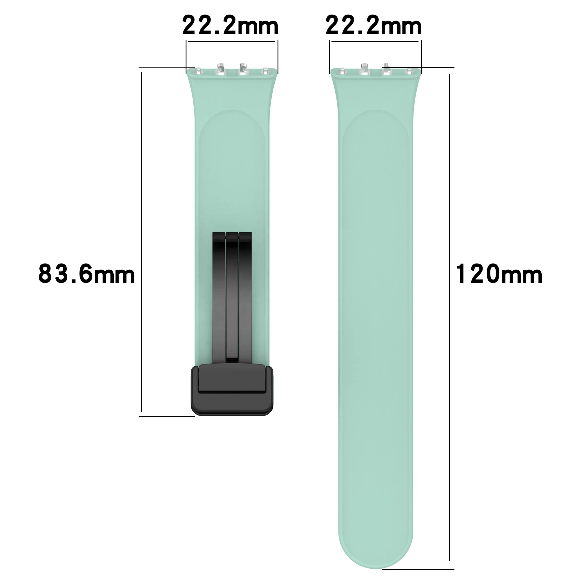 Magnetic Buckle Silicone Sport Band for Samsung Galaxy Fit 3 Strap Fit3 SM-R390 Bracelet