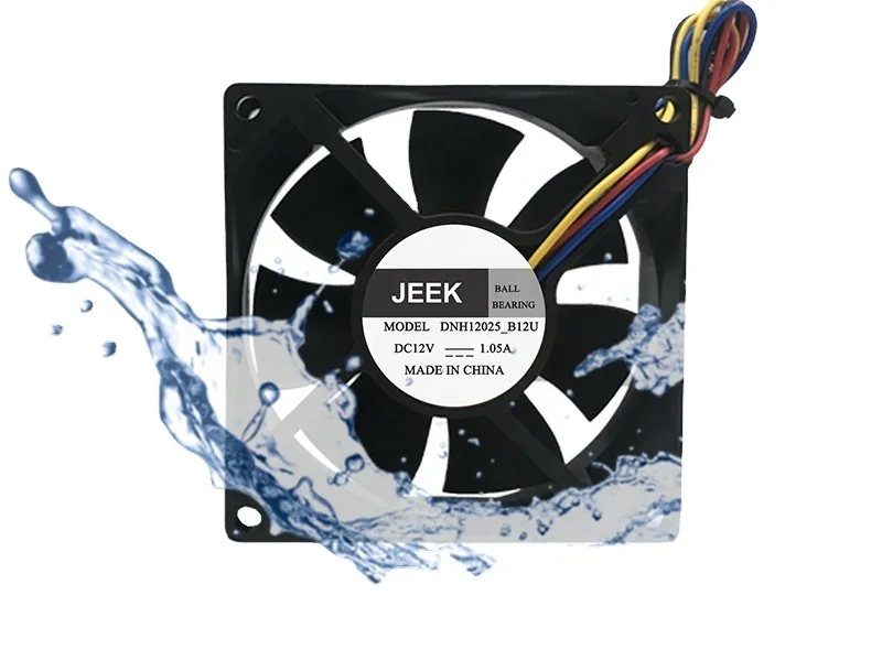 JEEK High Speed Brushless Dc Fan 120*120*25mm 12 volt dc exhaust cooling  12025 axial flow fans
