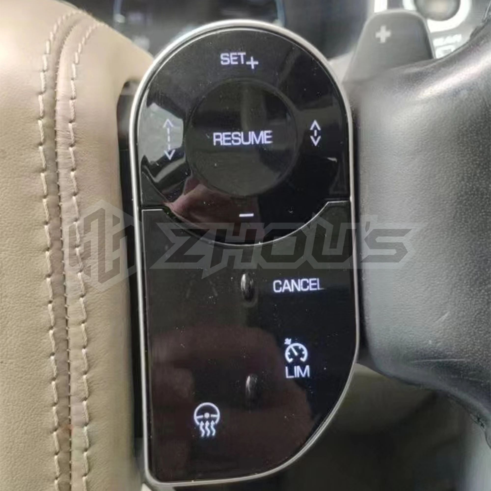 Car Interior Accessories Glossy Black Replacement Steering Wheel Shift Paddles For New Range Rover Interior Upgrade