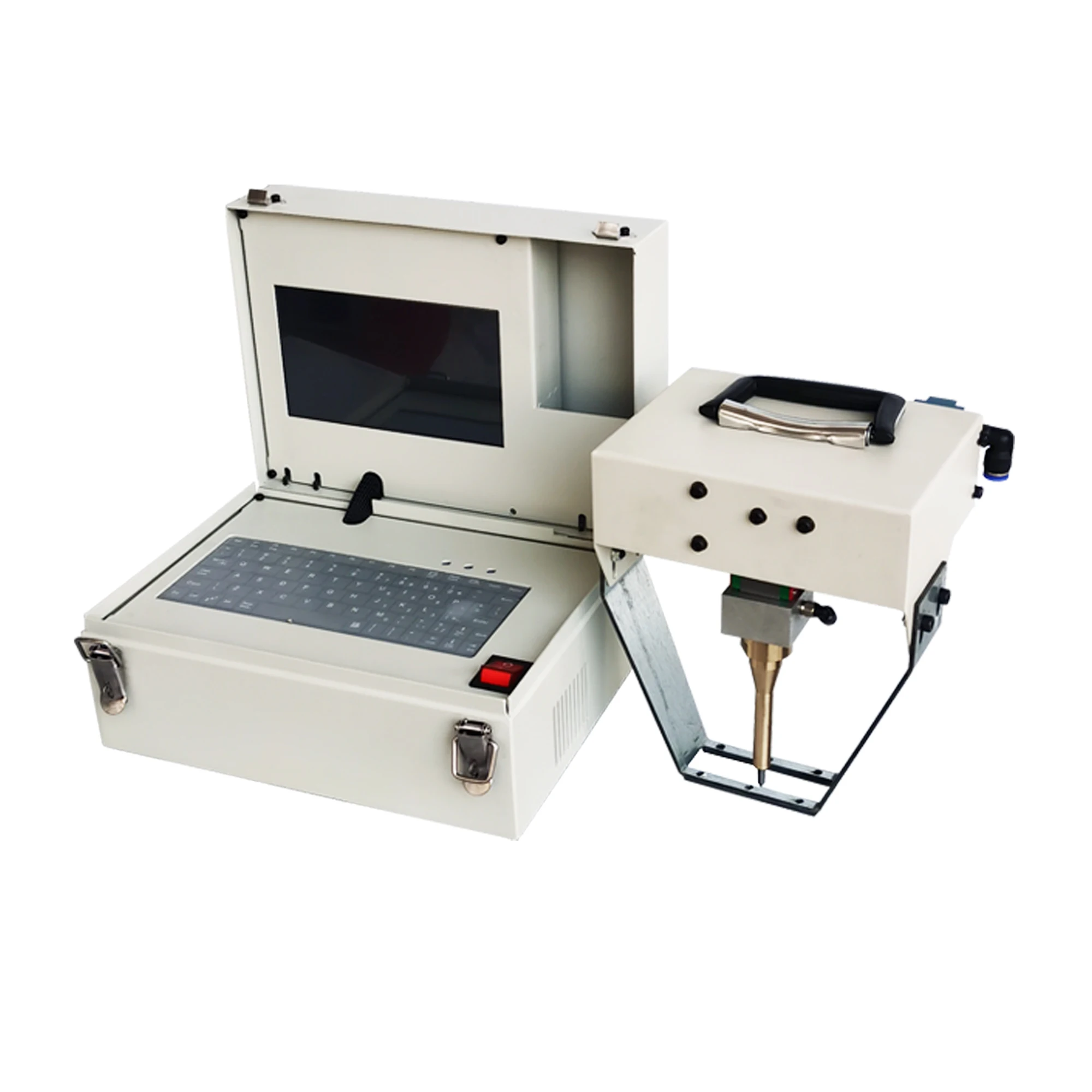 XY/F37020 Pneumatic Cnc Dot Peen Metal Engine Code Marking Machine