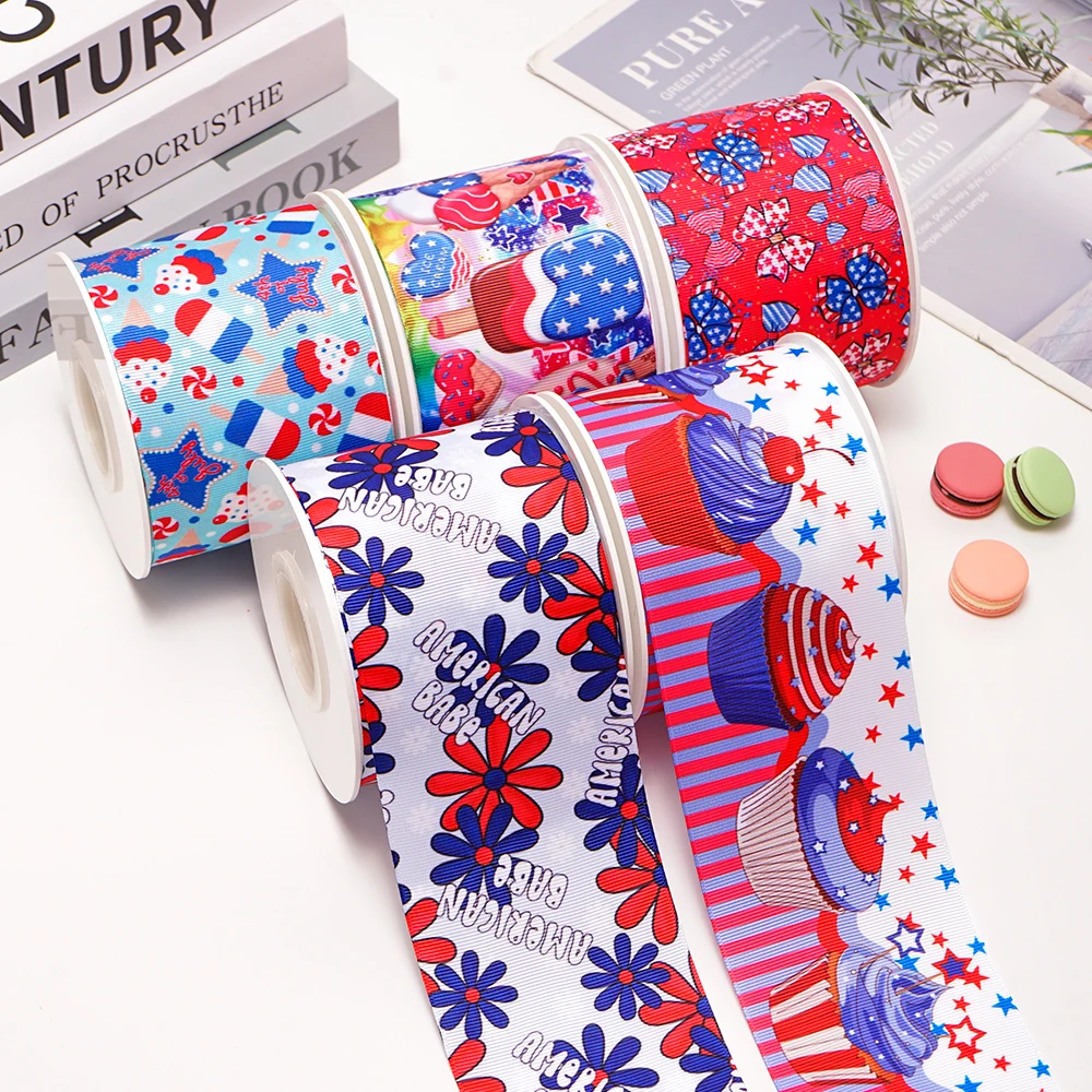 polyester grosgrain ribbon with personalized logo gift ribbon for girl hair bows