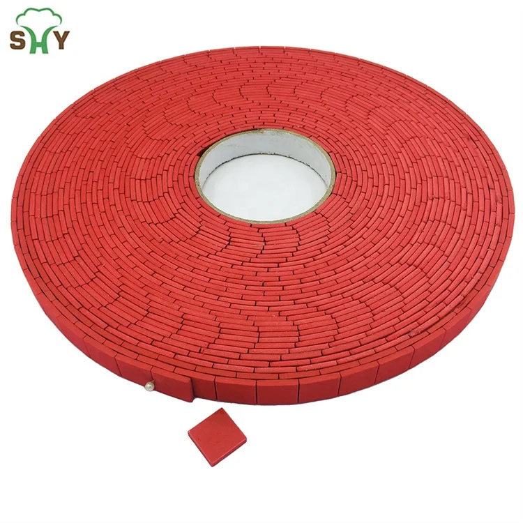 Бесплатные образцы стеклянных разделительных прокладок оптом на рулонах 18*18*3 клейкие красные резиновые пенные прокладки из ЭВА стеклянные вспененные