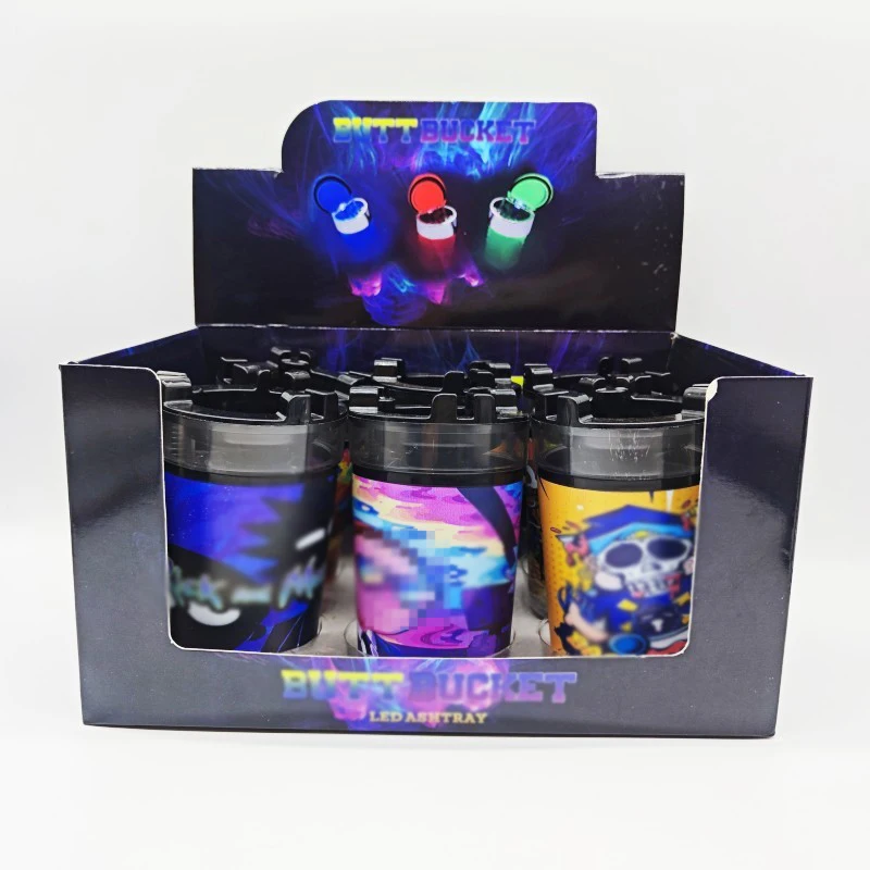 Wholesale Led Ashtray Custom Logo Butt Bucket Smoking Accessories Ashtray