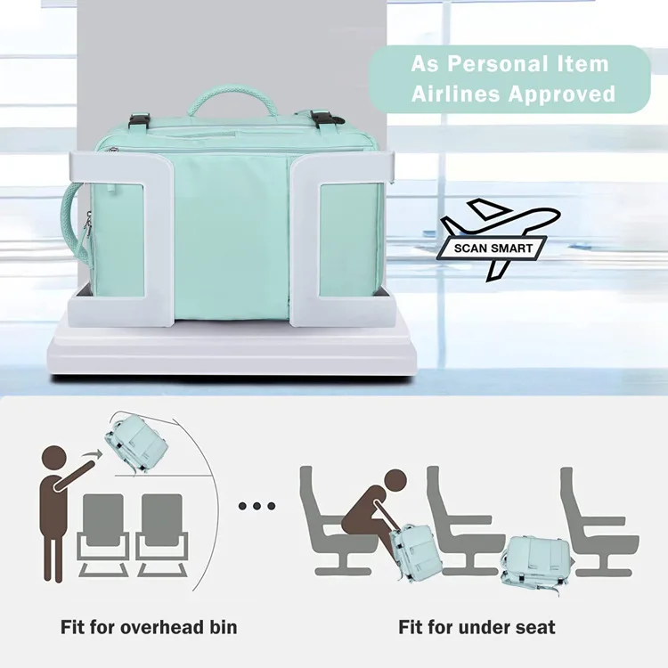 High Quality Custom Business Laptop Backpack USB Computer Weekender Bag Knapsack Rucksack for Women Lady Carry on Flight Travel