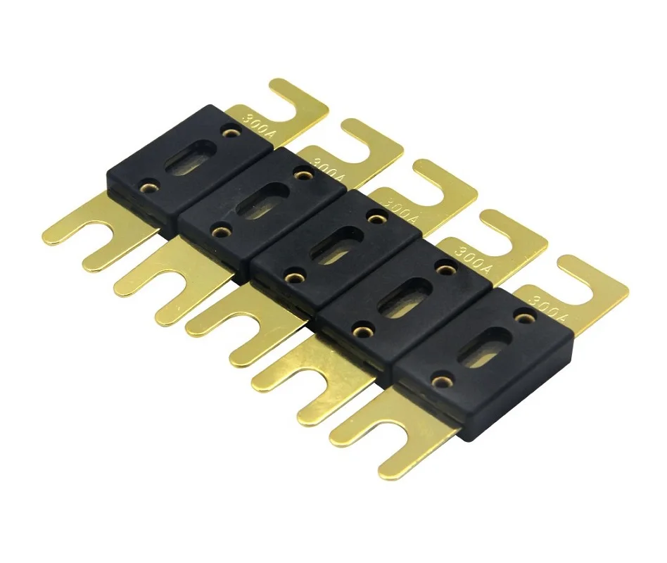 Stock Black ANL fuse plated gold plating 400A for car