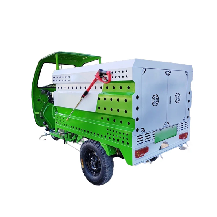 Outstanding Quality three wheel electric tricycle hydraulic tailboard used for bucket garbage removal