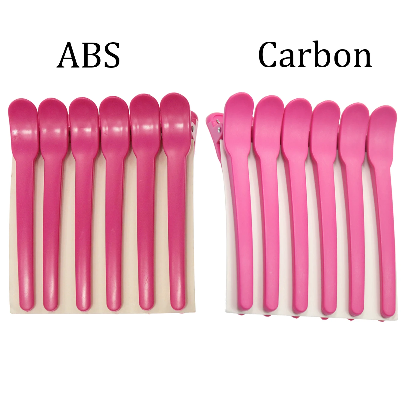 Private Label Hot Pink ABS Plastic Hair Clip 10.5 CM Hot Sale Hairclip