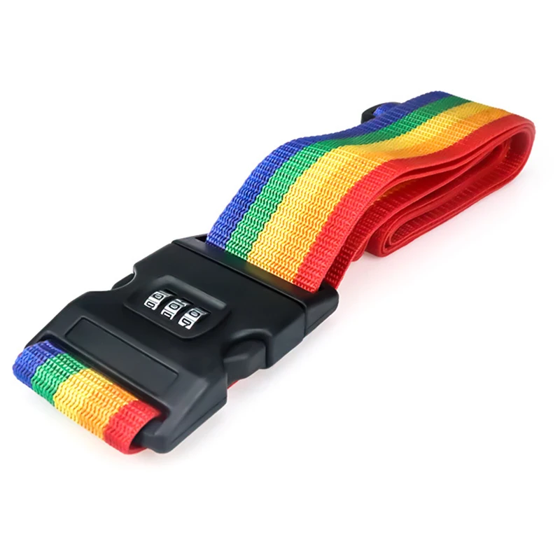 Custom Length New Travel Luggage Bag Adjustable Belt Password 3 DigitalLuggage Strap