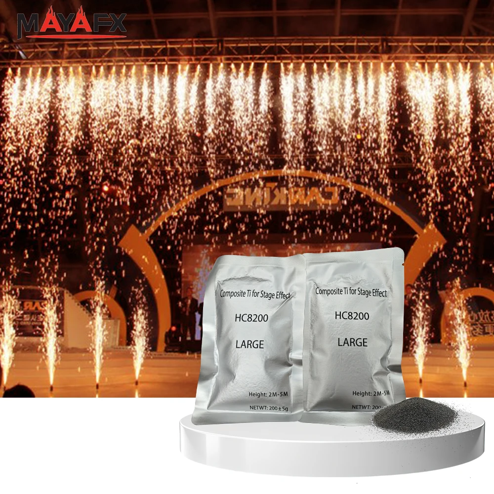 200g Ti Powder for Sparkler Machine Stage Effects Titanium Powder for Cold Firework Machine