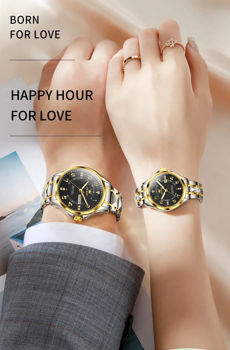 Popular 2910 Quartz Watches for Women Stainless Steel Strap Female Wristwatches Luminous Hands Auto Date Business Watch