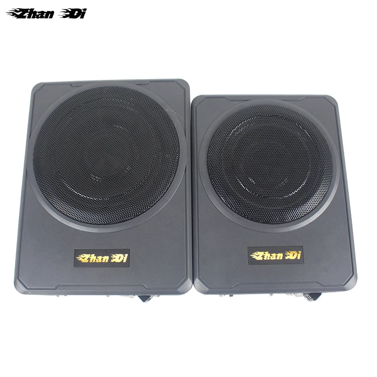 
factory 12v mini 4ohm active car audio slim woofer under seat subwoofer 