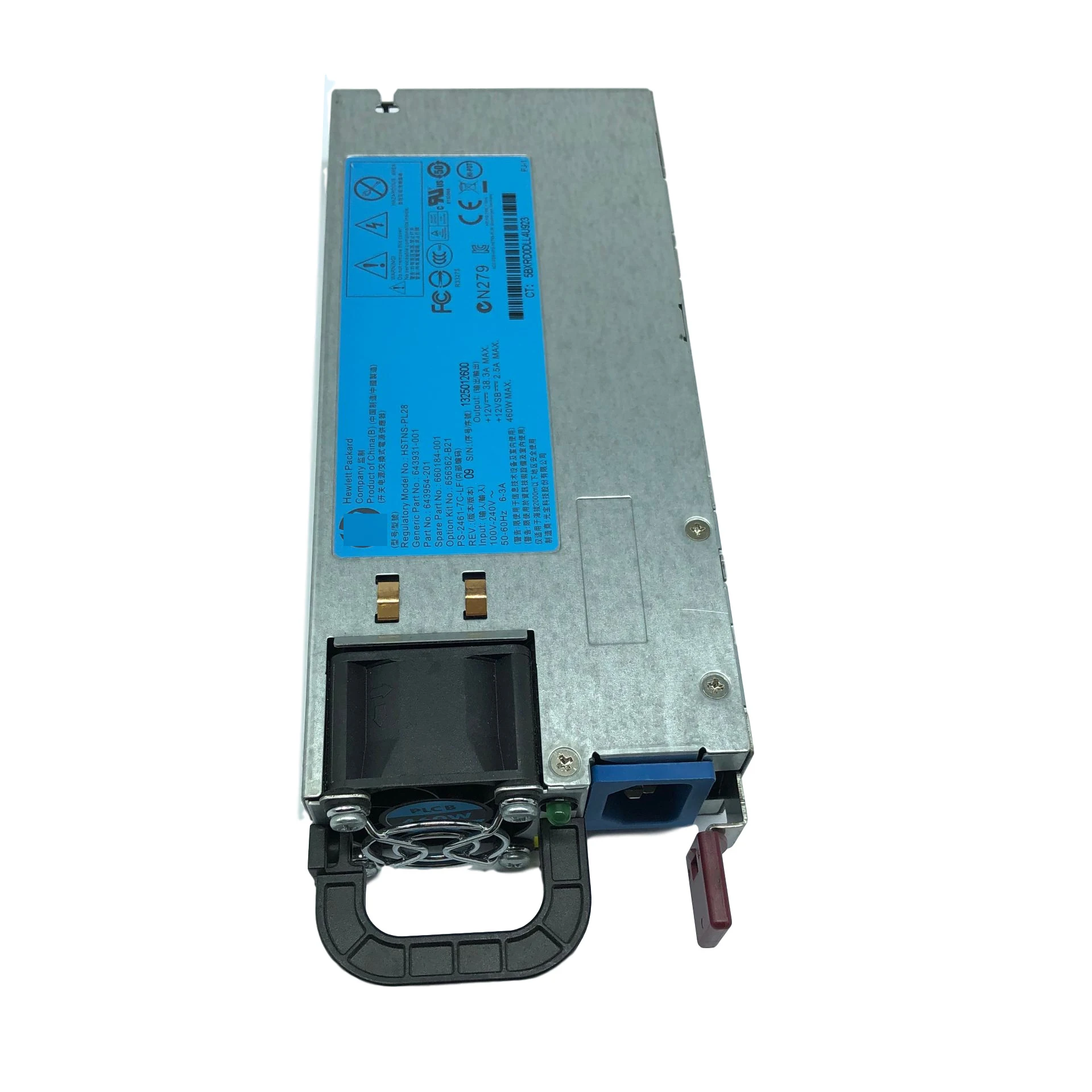 DL360 380 Gen8 460 Вт сервер platinum power supply 591553-001 599381-001 аккумулятор большой емкости HSTNS-PL23B