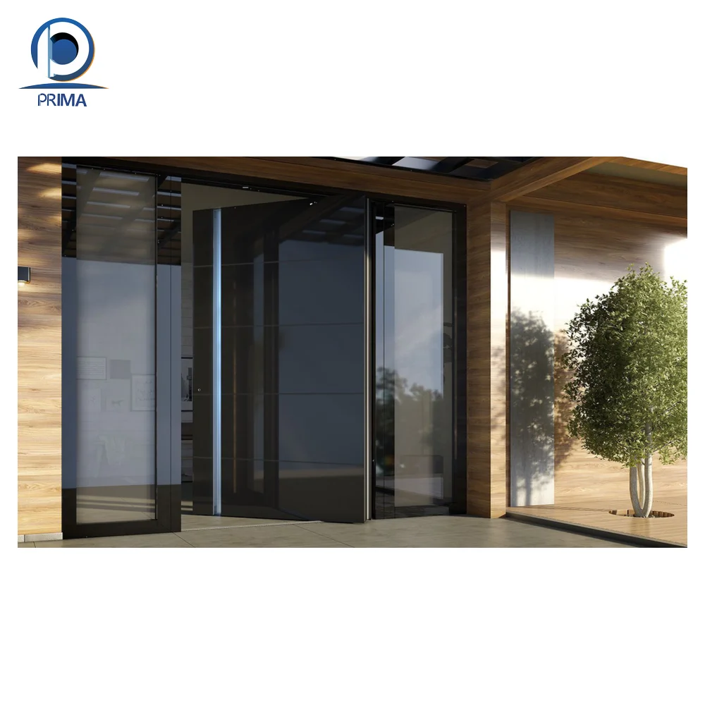 China Top Manufacturer Main Entrance Aluminum Alloy Door Latest Design Single Front Exterior Main Door modern French Design