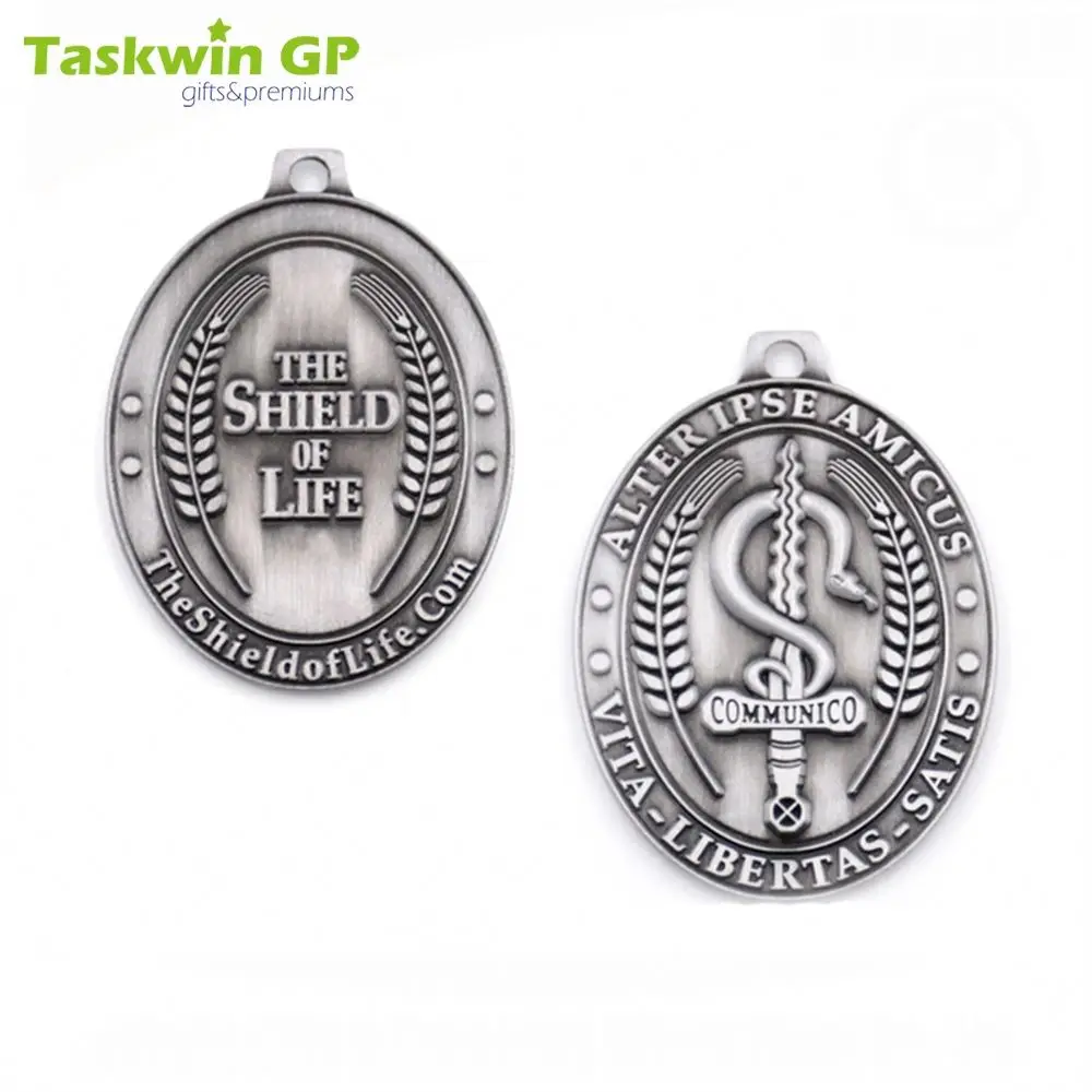 Taskwingifts wholesale Custom christopher St Benedict 3D Religious Christian Medals for sale