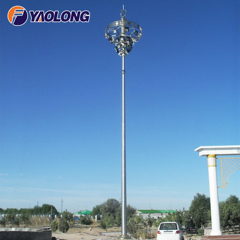 15M 18M 20M 25M 30M 35M 40M Meter High Mast Light Pole Football Stadium Lamp for Sport Golf Court