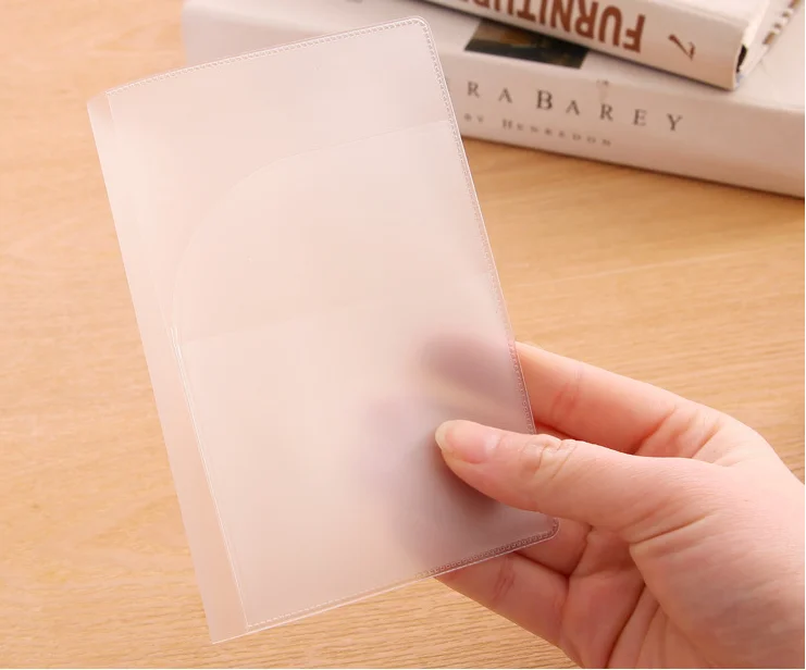 Travel Waterproof Dirt Passport Holder Cover Wallet Transparent PVC ID Card Holders Business Credit Card Holder Case Pouch