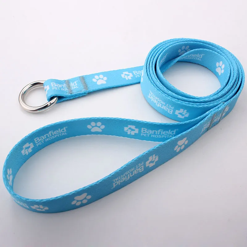 Free design custom print private label popular durable colored fancy leash for dogs