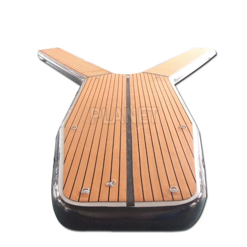 Durable Portable Drop Stitch Floating Island Boat Dock Platform Inflatable Jetski Dock For Sale