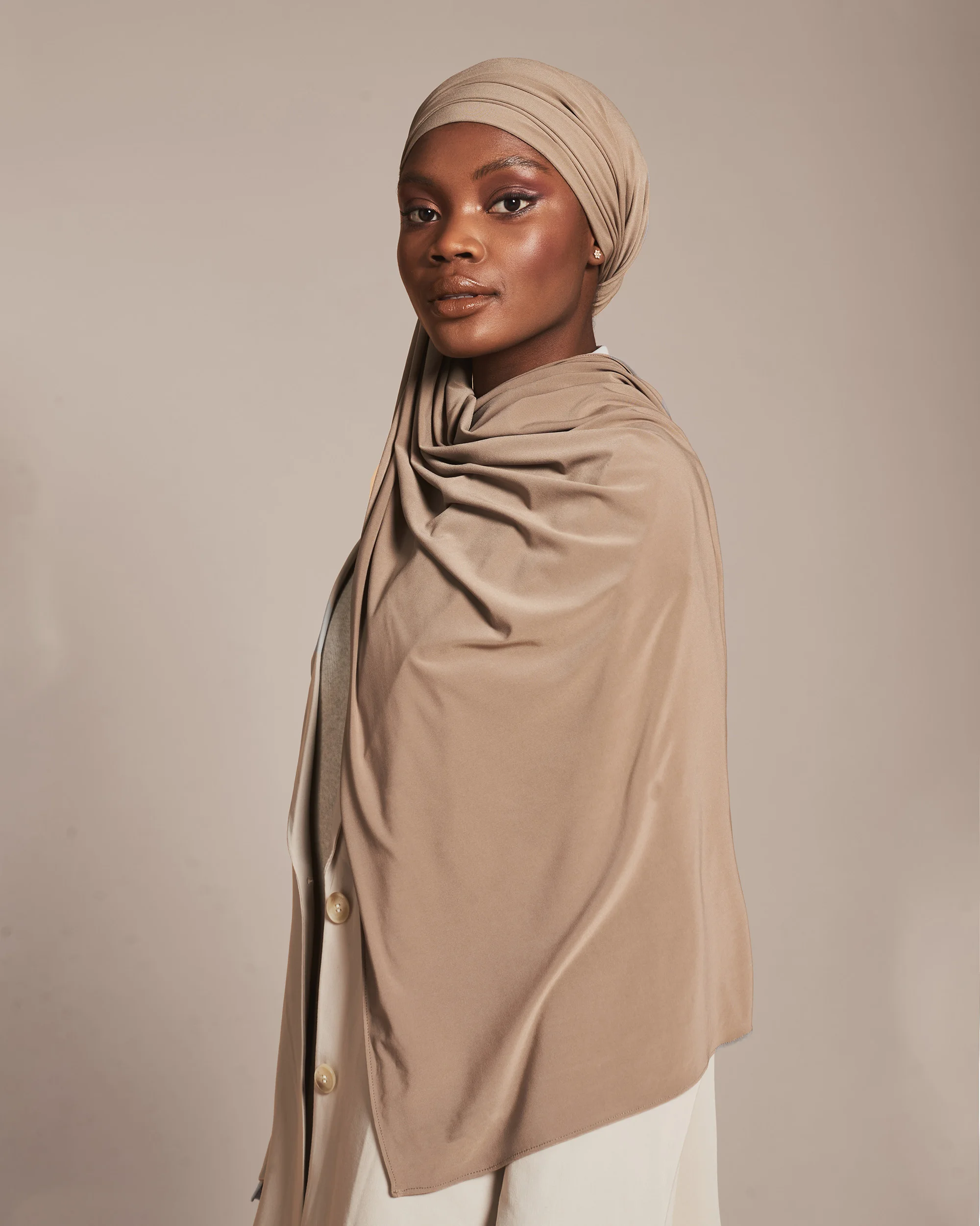 Custom made lycra jersey hijab high quality stretchy lycra shawls for Muslim women Dubai Quality shawls