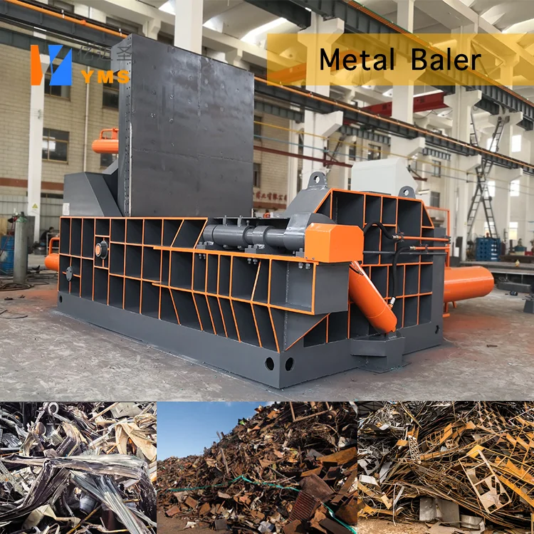 Customized Baling presse for metal waste Automatic machine Scrap compactor