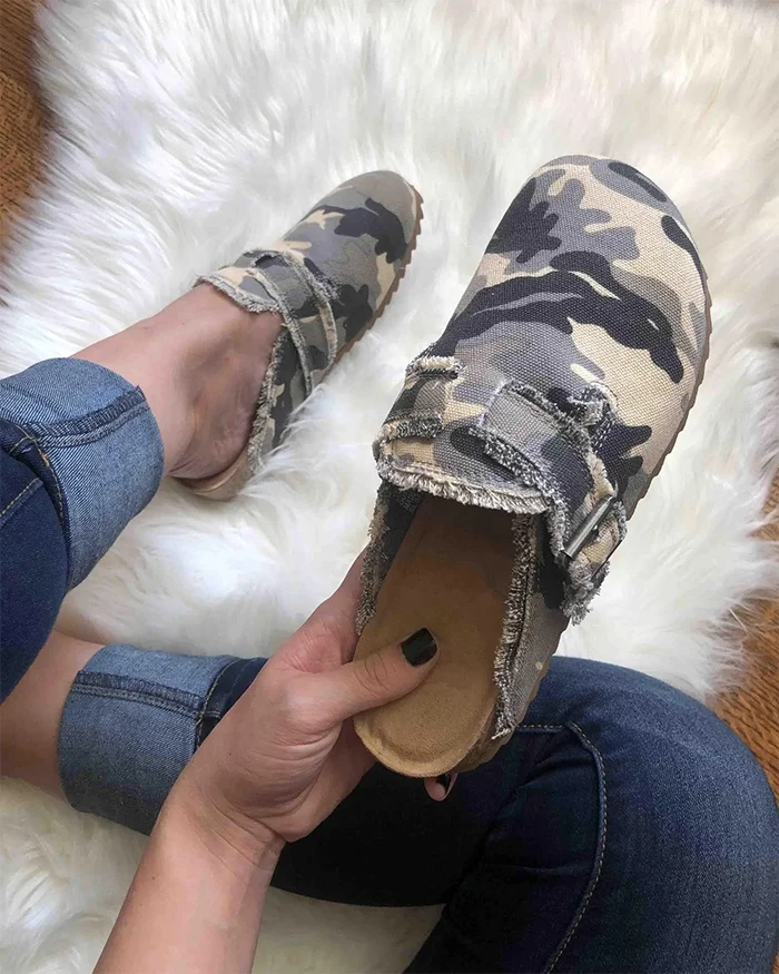 Free Shipping Wholesale Western Style Soft Buckled Start Print Cow Print Sunflower Slip On Shoes Women Leopard Slippers