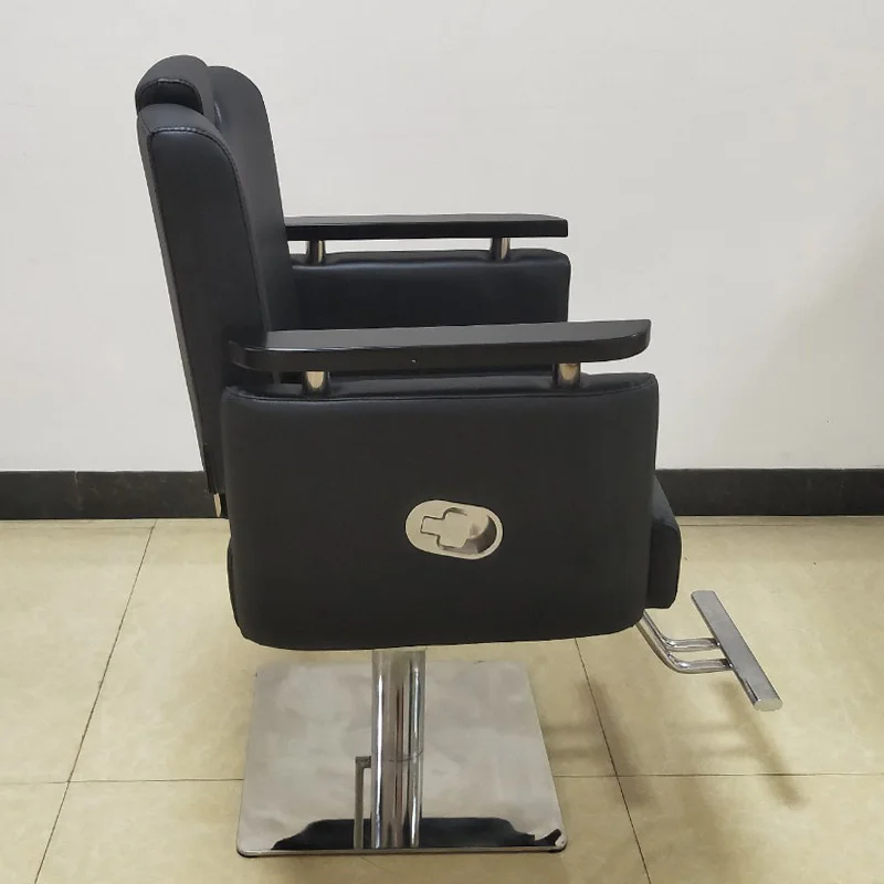 Comfortable Beauty Man Cheap Salon Furniture Hair Equipment Vintage Barber Styling Chairs Modern Salon Furniture Red and Black
