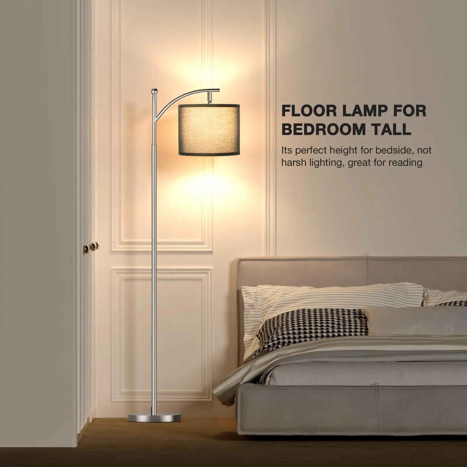 Modern Floor Lamp with 3 CCT adjustable Bulb 9W LED bulb Unique Floor Lamps to Brighten Your Living Room