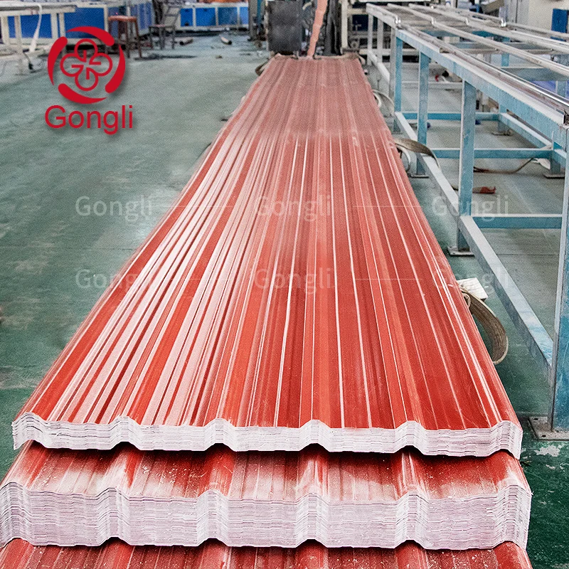 Foshan Color Coated UPVC Roofing Corrugated Sheet / Teja Pvc / teja plasticio
