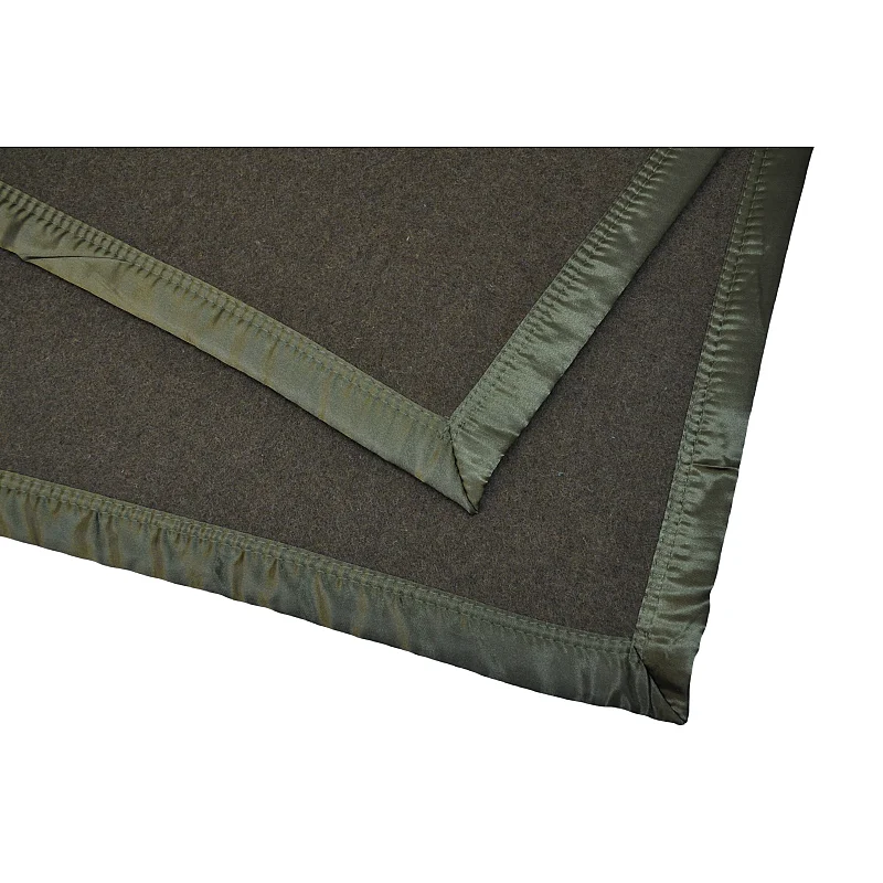 BLUE PHOENIX blanket for army 100% wool thick heavy winter refugee relief first aid satin trim army green color for NATO