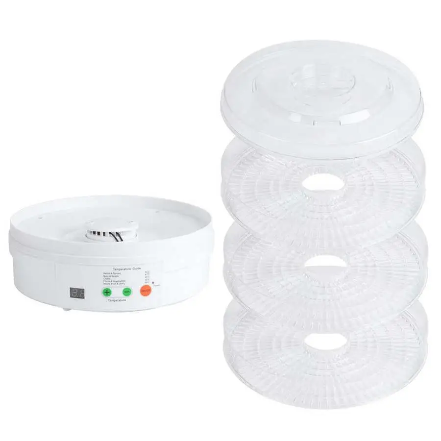 Household Digital control Fruit drying machine Food dehydrator pet food dehydrating air dryer 3 trays resin Drying apparatus