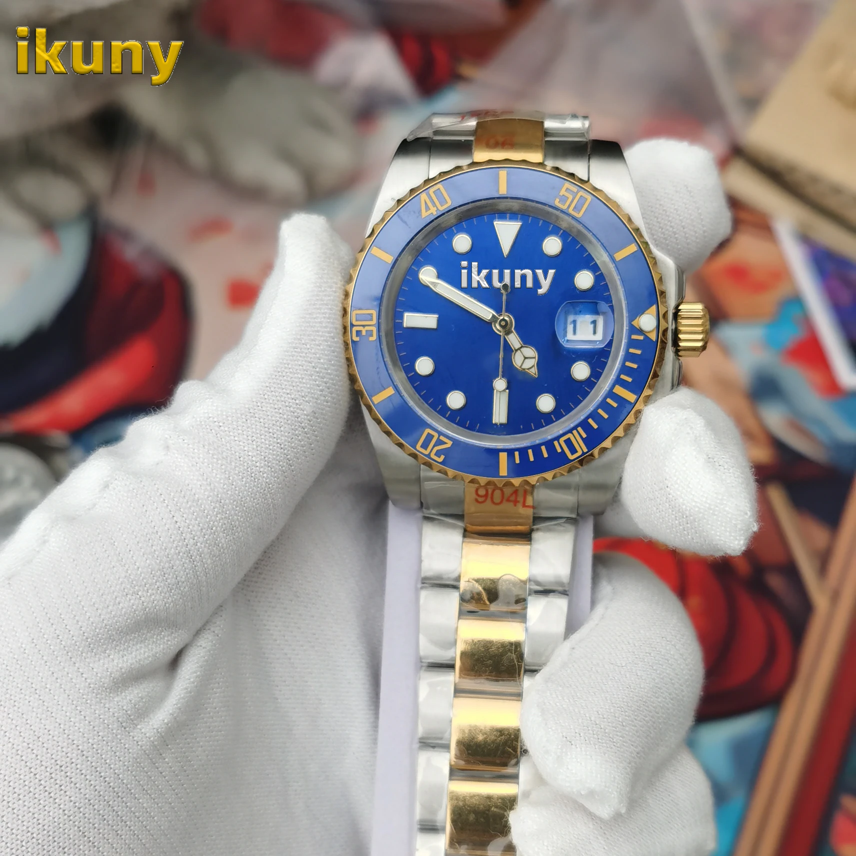 Automatic Mechanical Waterproof Luminous Stainless Automatic mechanical movement Men Watch For Men Designer  Famous Brands