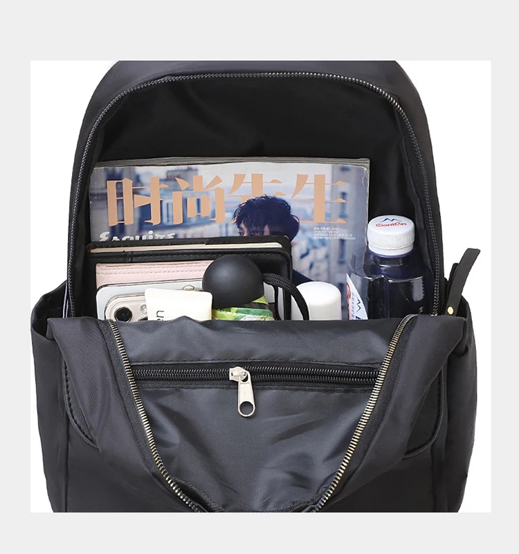 Factory Wholesale women designer nylon waterproof laptop backpack leisure school travelling college backpacks