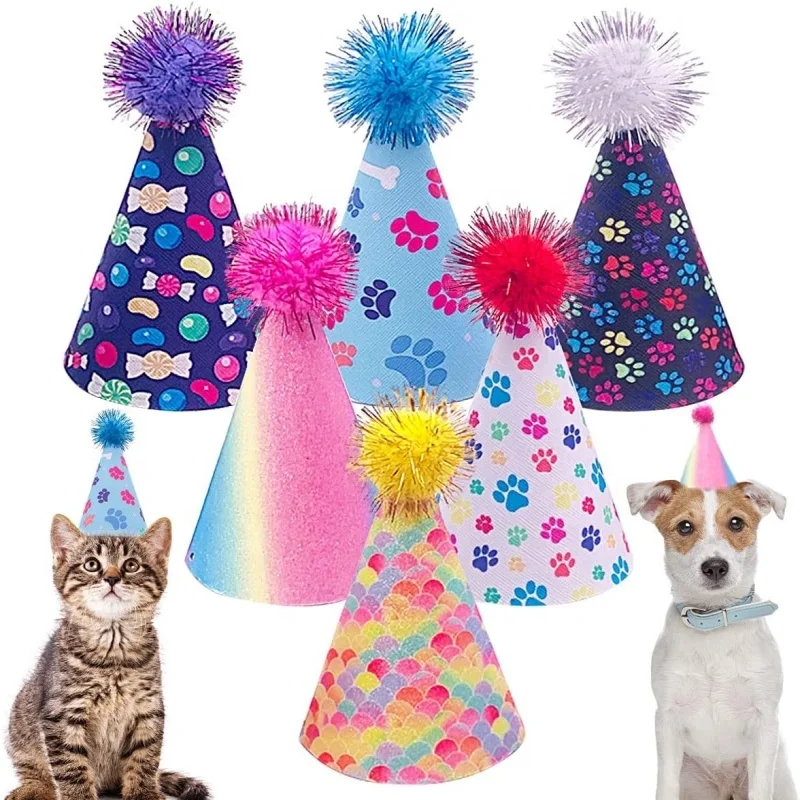 Birthday Party Accessories Dog Party Hat Pet Cap