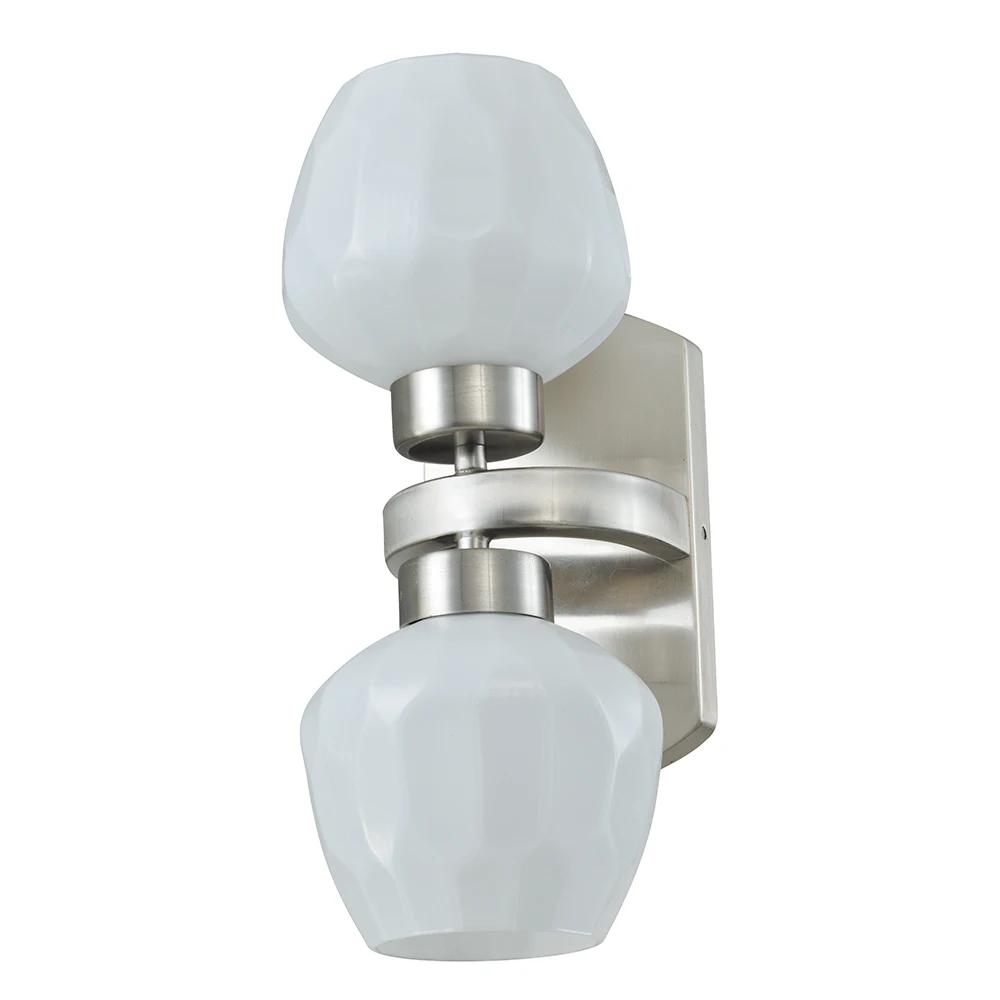 Irregular top and bottom acrylic lampshade wall lamp Triac Dimming LED/E26 bulb for hotel Apartment with UL ETL Listed