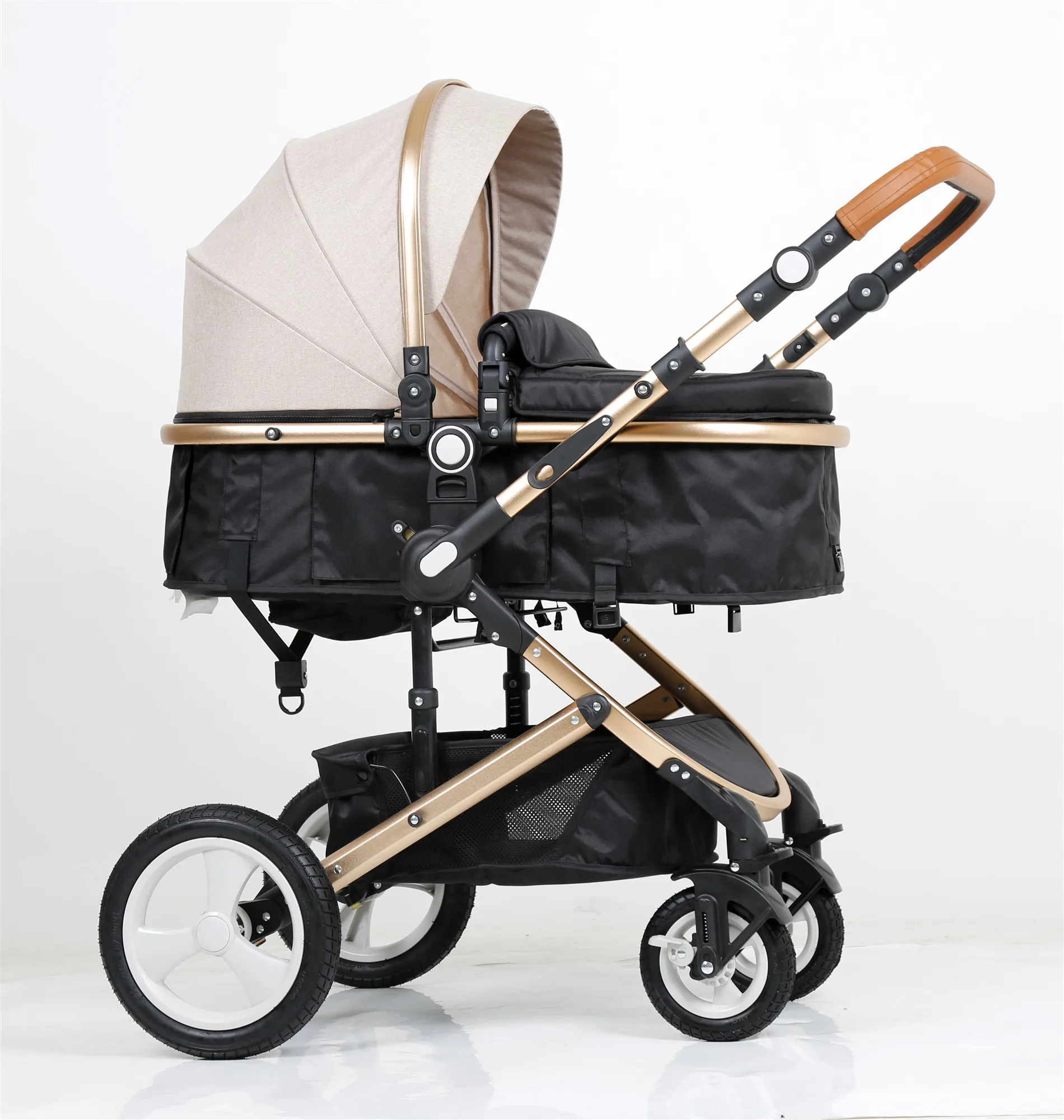 0-3 years baby stroller mama love Luxury baby stroller two direction baby stroller 3 in 1