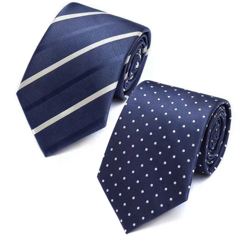 3.25 inches classic luxury brands design man business form ascot italian navy stripe dot necktie bow ties for men