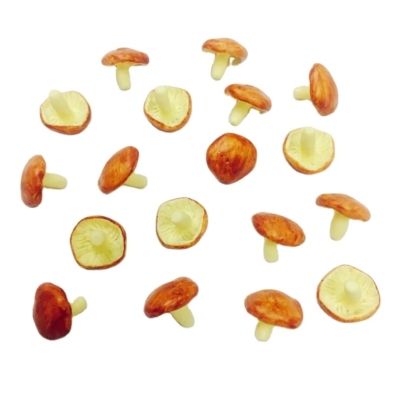 New Dollhouse Clay Handmade Miniature Food Vegetables Mushroom for DIY Doll Kitchen Accessories