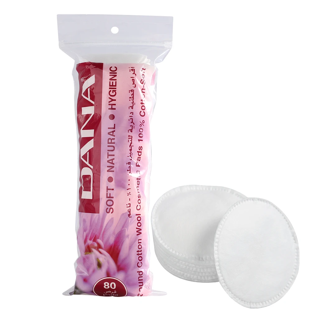 Wholesale Cheap Cotton Rounds Pack of 80 Cosmetic Cotton Pads for Face 100% Cotton Makeup Pads Facial Makeup Remover