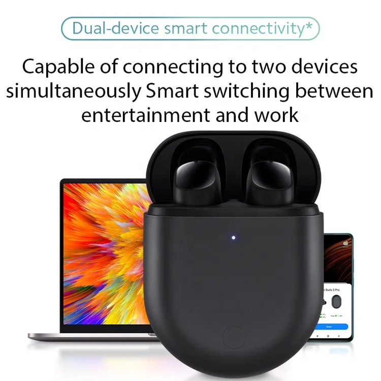 Original Global Version Low Latency TWS Wireless Earphones 35dB ANC Dual-device Xiaomi Redmi Buds 3 Pro