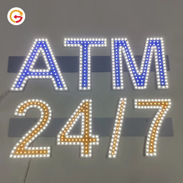JAGUARSIGN Manufacturer Custom LED ATM Sign Grocery Store Lottery Sign ATM Window LED Sign