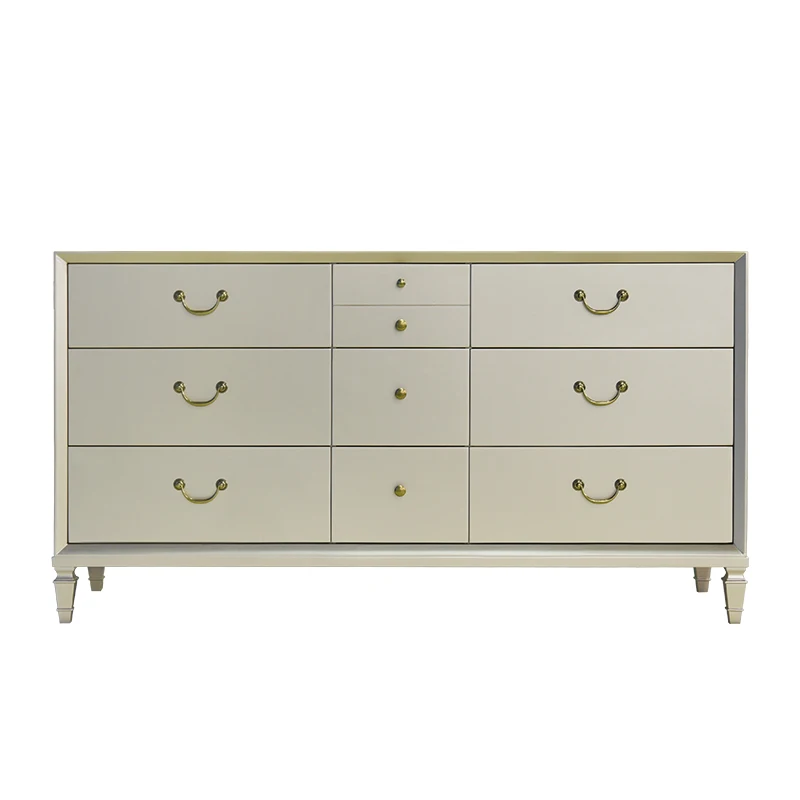 Factory Wholesale Cheap American Solid Wood Side Cabinet Bucket Cabinet Lockers Light Luxury Console Cabinet Restaurant